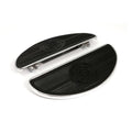 Plataformas ovaladas media luna cromado para Harley-Davidson