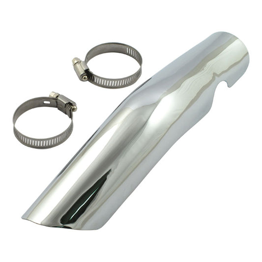 FL 2-1 rear exhaust chromed thermal protection for Harley Davidson