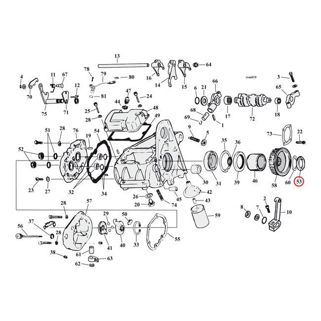 Getriebe Piñón Nuss für Harley-Davidson