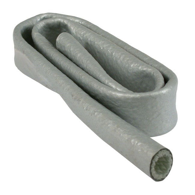 Thermo-Tec Auspuff-Hitzeschild, Silber. 3/4" Durchmesser x 3 Fuß lang für Harley Davidson