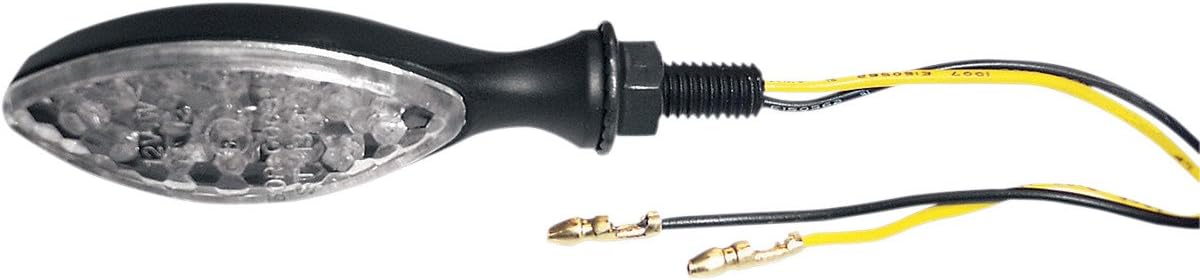 Ultramini ovale schwarze LED-Blinker (15 LEDs) für Harley Davidson