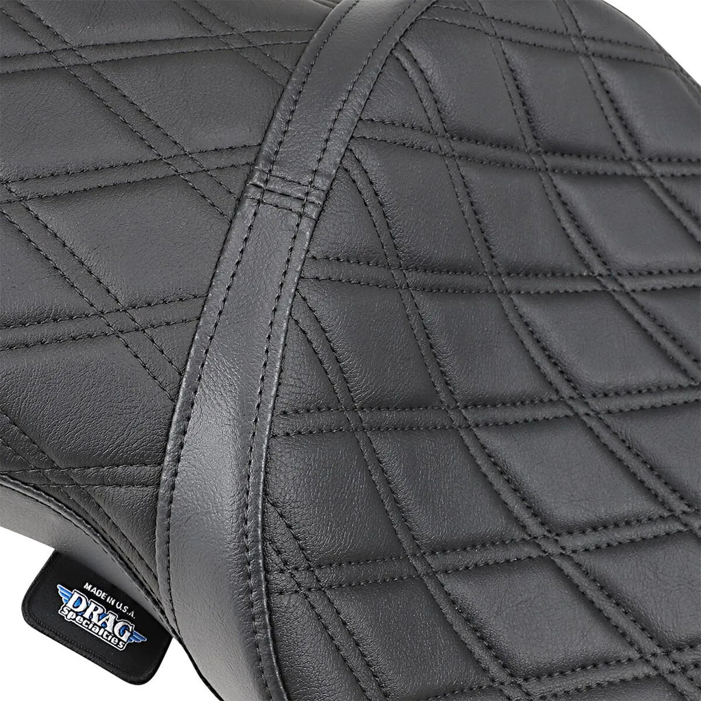 2-Up Double Bucket Vinyl Seat For Harley-Davidson