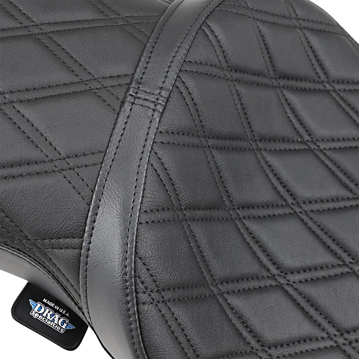 2-Up Double Bucket Vinyl Seat For Harley-Davidson