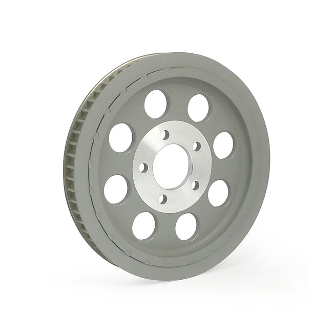 Polea Transmision Trasera Estilo Oem 61T, Correa De 1-1/8". Plata Para Harley Davidson