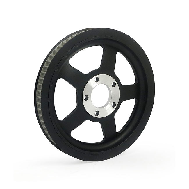 Polea Transmision Trasera Estilo Oem 68T, Correa De 1-1/8". Negro Para Harley Davidson