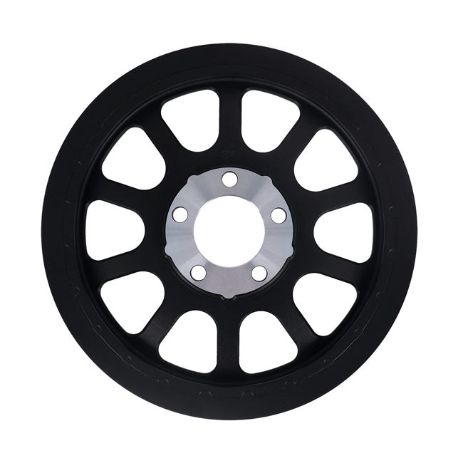 Reproduction OEM Style Pulley Wheel, 66T. Black For Harley Davidson