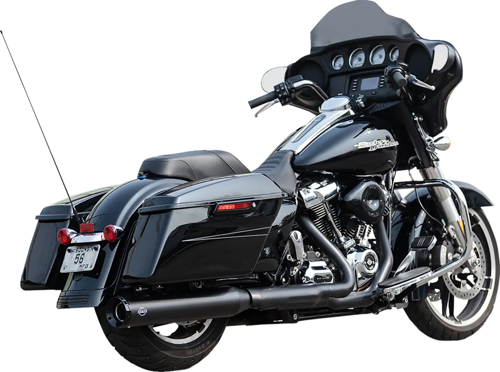 S&S Swindler 2-1 Black Exhaust Conversion for Harley Davidson M8