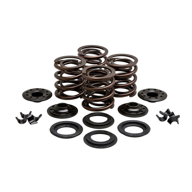 Kpmi, Valve Spring Set. 415" Lift. Steel Upper Collars for Harley Davidson
