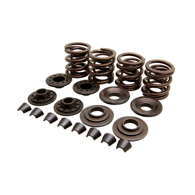 Kpmi, Valve Spring Kit. 400" Lift. Steel Upper Collars for Harley Davidson