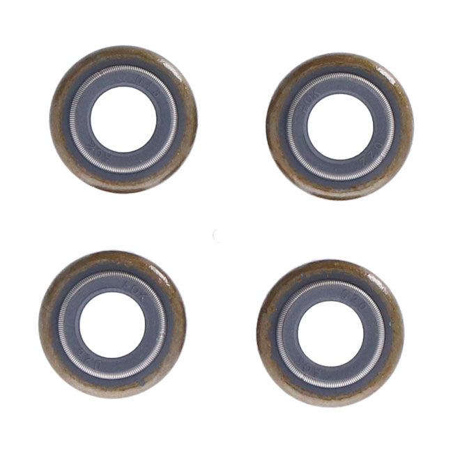 James, Valve Guide Seal Kit. Viton. Pack of 4 for Harley-Davidson