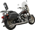 Chrom 2-in-2 Doppelauspuffanlage für Harley Davidson SFTL 86-17