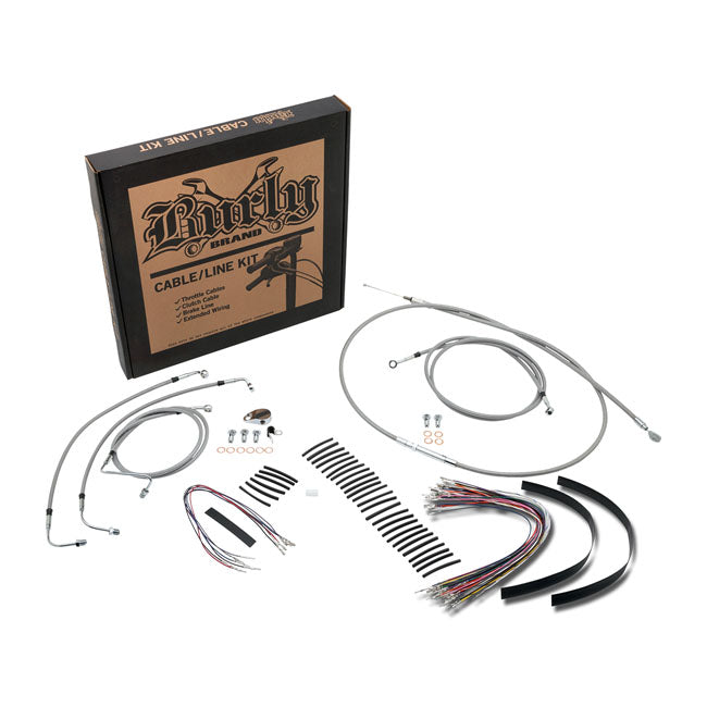 14" Lenkerkabel-Installationskit für Harley-Davidson Touring 2000-2006