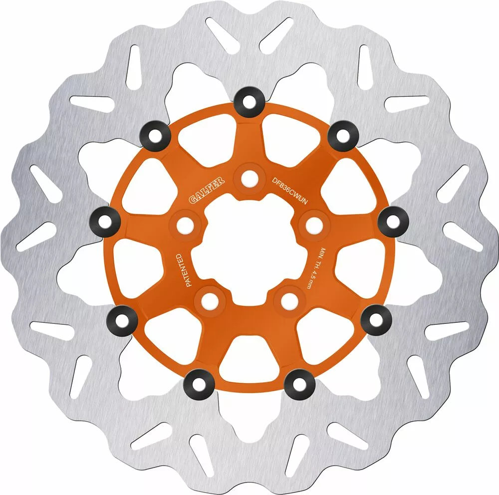 Wave® Floating Orange Bremsscheibe für Harley Davidson