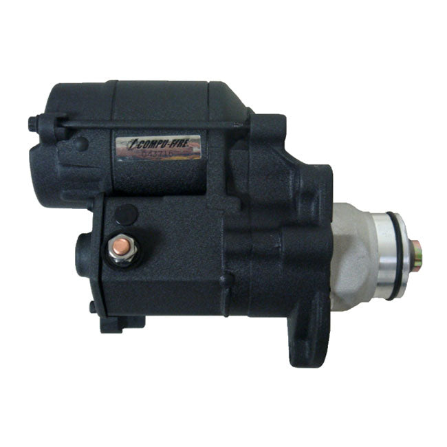 Compu-Fire Starter Motor. 1.6 kW. Black for Harley-Davidson