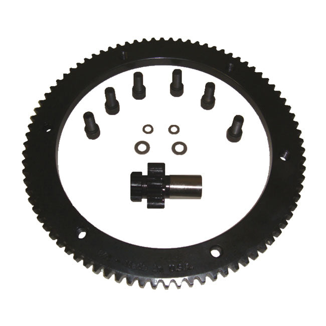 Kit De Conversión De Engranajes De Corona De Arranque 1084 Para Harley Davidson 94-97 B.T.