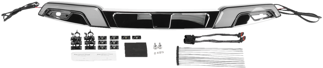 Chrome Tracer Windschutzscheibenverkleidung LED-Leuchten für Harley Davidson