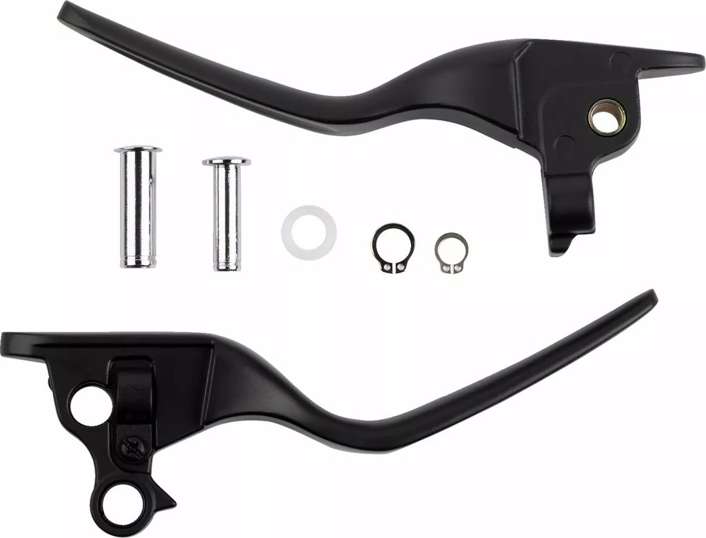 Glossy Black Custom Lever Set For Harley Davidson