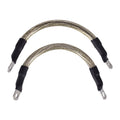Namz Battery Cable Set. Clear. 7 inches (17.5 cm) for Harley-Davidson