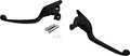 Schmales Set schwarzer Lenkerarmaturen für Harley Davidson Softail
