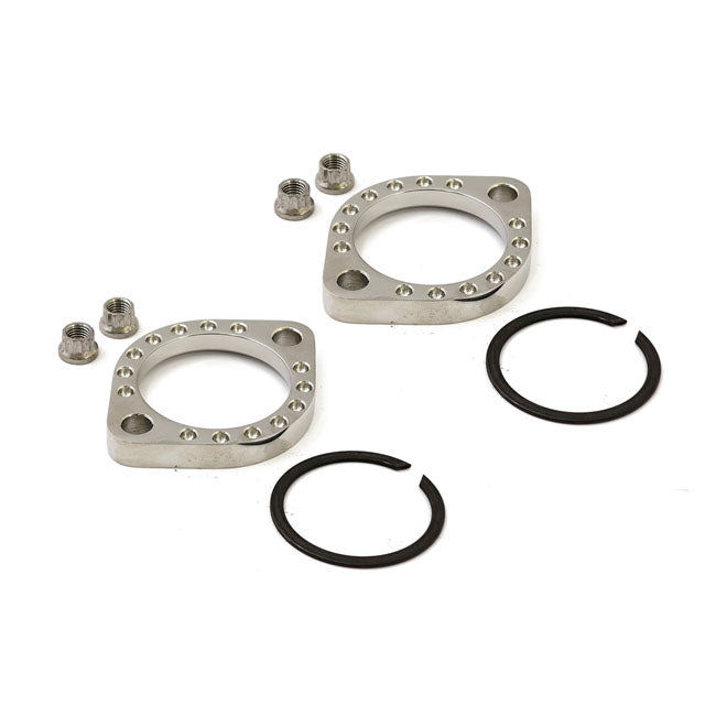 Evolution Industries, Exhaust flange kit. Hexagonal nut flange for Harley-Davidson