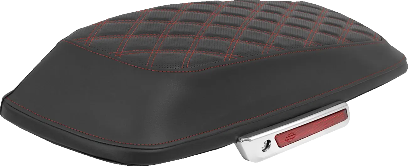 Fundas para tapa de alforja Lattice Stitched Cubierta SADDLEBAG LS BAGGER RED STITCH