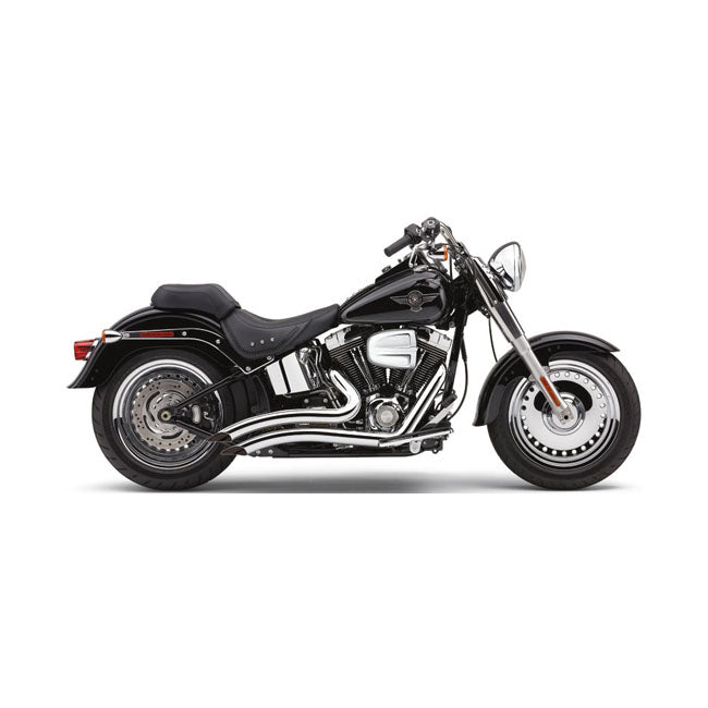 Cobra, Escape De Barrido Corto Del Speedster Cromo 86-06 Softail Para Harley Davidson