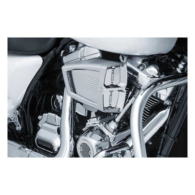 Kuryakyn Precision Push-Thru Accent Cover, Chrome, for Harley-Davidson