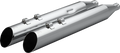HP-Plus® Slip-On Slash-Up Chrom-Schalldämpfer für Harley Davidson