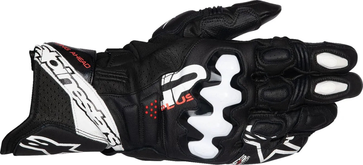 Guantes moto homologados de cuero GP Plus R V3  GP+ R V3 LTHR BLK/WHT XL