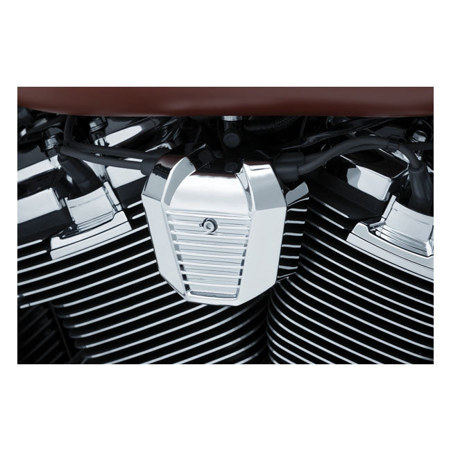 Kuryakyn Präzisions-Spulenabdeckung, Chrom, für Harley-Davidson