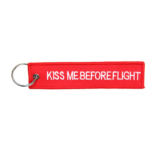 Embrasse-moi avant le vol de trousseau rouge