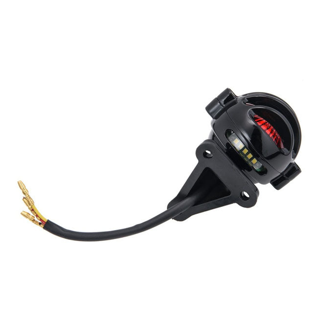 Piloto Trasero Homologado Motone Lecter Negro Universal Moto Custom