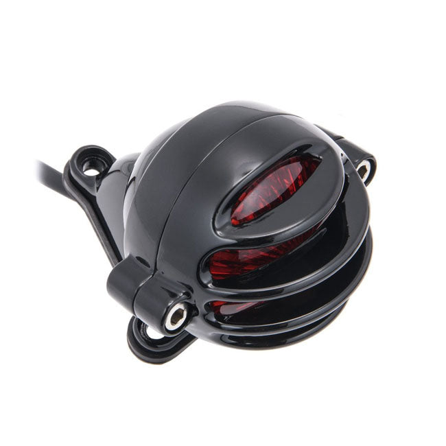 Piloto Trasero Homologado Motone Lecter Negro Universal Moto Custom