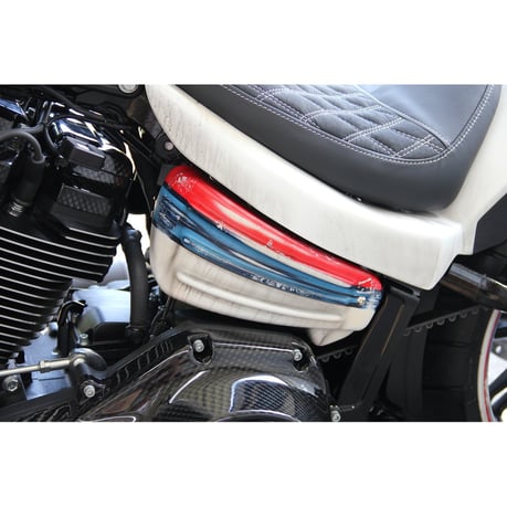 Cult-Werk, side cover set 'Racing'. Gloss black