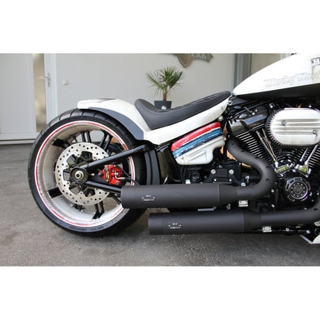 Cult-Werk, side cover set 'Racing'. Gloss black