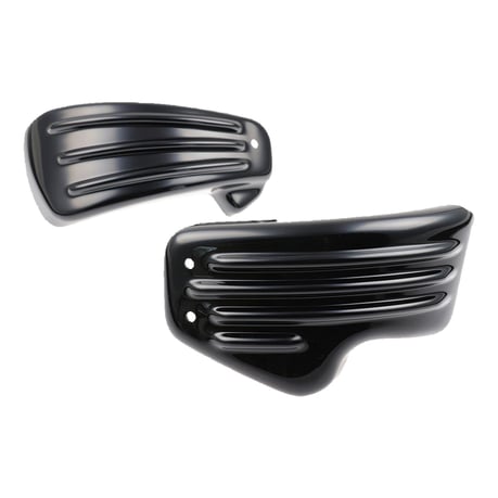 Cult-Werk, side cover set 'Racing'. Gloss black