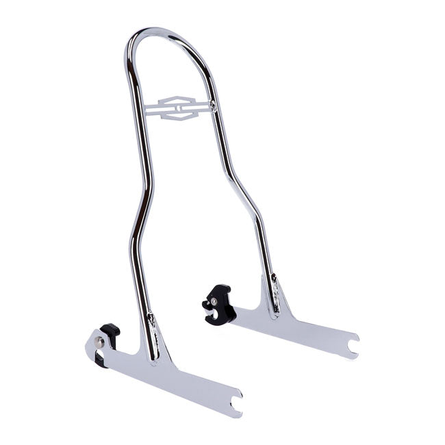 17.50" Chrome Vertical Backrest Kit for Harley Davidson