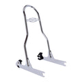 17.50" Chrome Vertical Backrest Kit for Harley Davidson