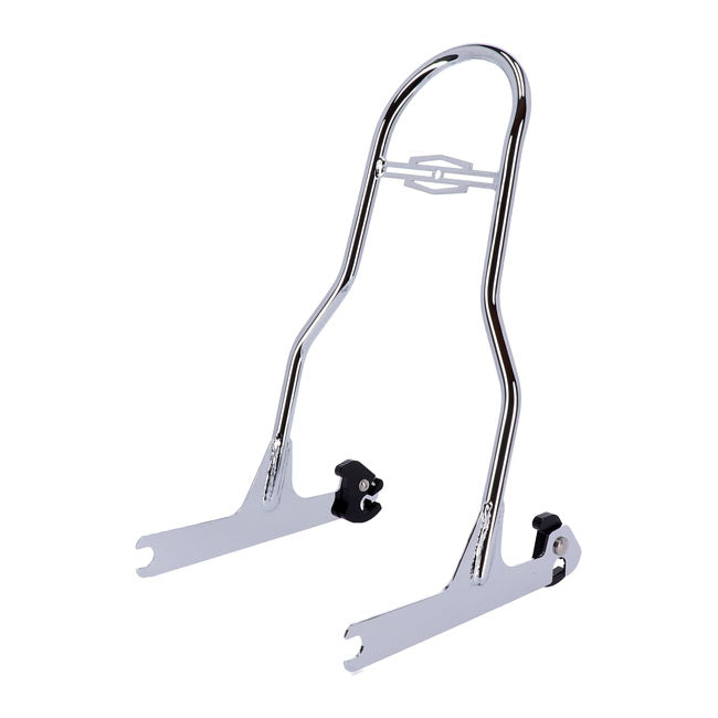 17.50" Chrome Vertical Backrest Kit for Harley Davidson