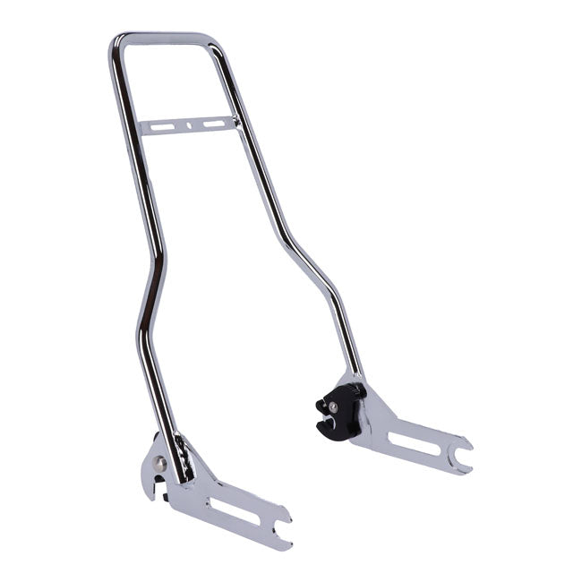 15.75" Chrome Vertical Backrest Kit for Harley Davidson
