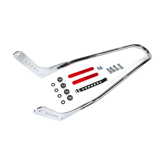 Kit Respaldo 21" Vertical Cromado Para Harley Davidson