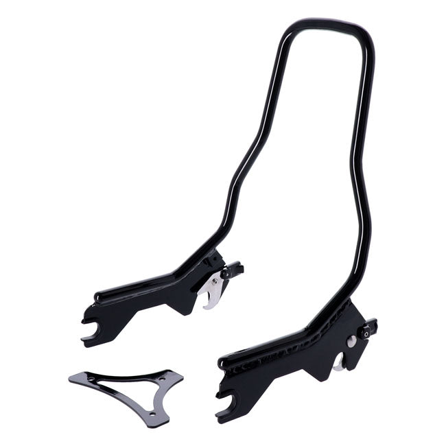 12" vertikales schwarzes Rückenlehnen-Kit für Harley Davidson