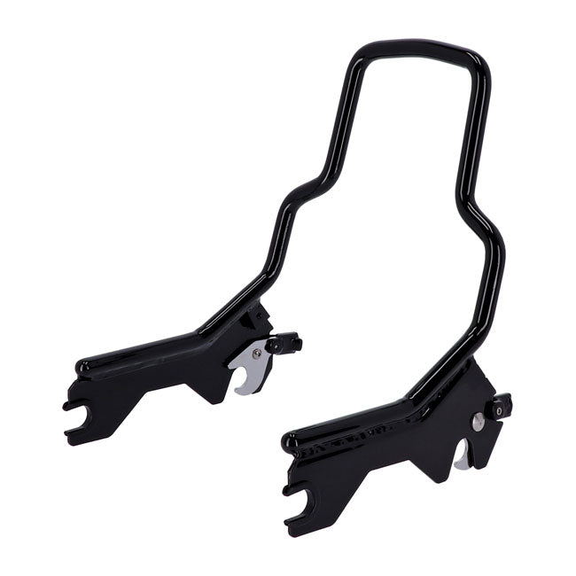 8.5" Upright Backrest Kit Black for Harley Davidson