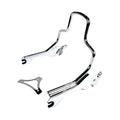 8.5" Vertical Backrest Kit. Chrome For Harley Davidson