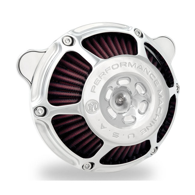PM, 'Max HP' Air Filter Kit. Chrome for Harley-Davidson