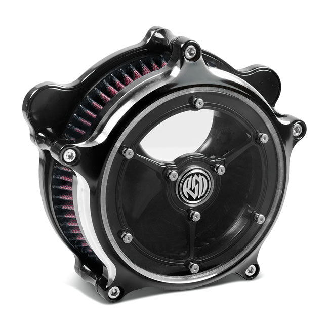 RSD, Air Filter Kit 'Clarity'. Black CC voor Harley Davidson