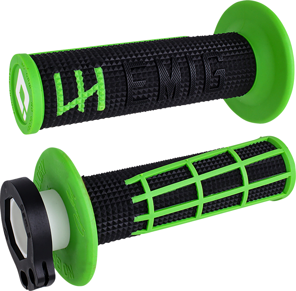 Emig 2.0 Racing V2 Lock-On Grips Black Green