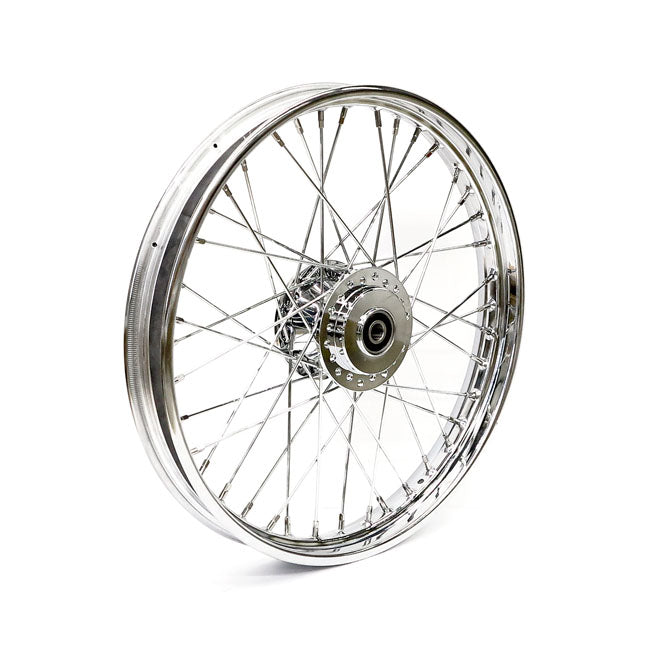 2.15 x 21, 40 Spoke Chrome Front Wheel for Harley Davidson