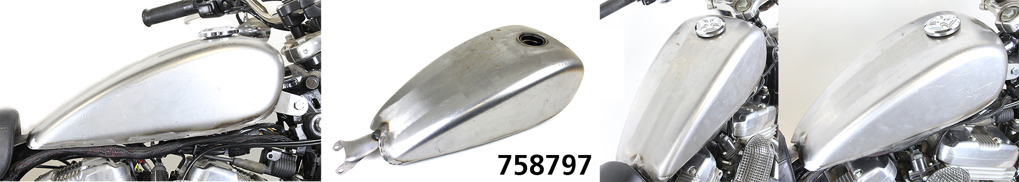 2 Gallon Steel Gas Tank Raw For Harley Davidson
