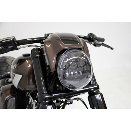 Cult-Werk, LED headlamp kit. Night Rod style. Gloss black